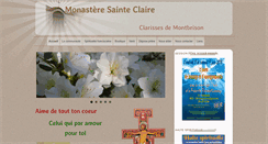 Desktop Screenshot of clarissesmontbrison.org