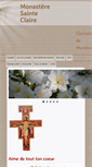Mobile Screenshot of clarissesmontbrison.org