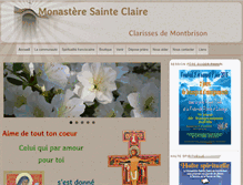Tablet Screenshot of clarissesmontbrison.org